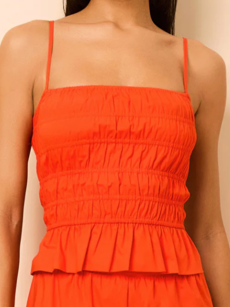 Solid & Striped Delta Top Poplin - Habanero